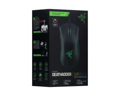 USB Миша Razer DeathAdder Chroma Колір Чорно-Зелений 8886419331865