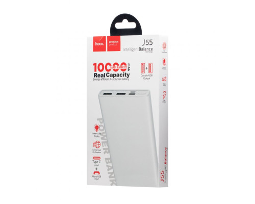 Універсальна Мобільна Батарея Hoco J55 Neoteric Mobile 10000 mAh Колір Білий