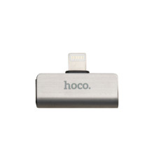 Перехідник Hoco LS24 Dual Lightning Converter Колір Сталевий 6931474705860