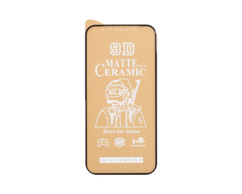 Захисне скло Film Ceramic Matt for Apple Iphone 12 Mini без упаковки Колір Чорний 2020000199465