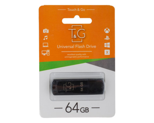 USB флеш-накопичувач T&G 64gb Classic 011 Колір Чорний 4711472587499