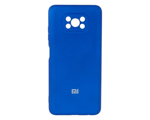 Чохол Full Case with frame для Xiaomi Poco X3 Колір 44, Shiny blue