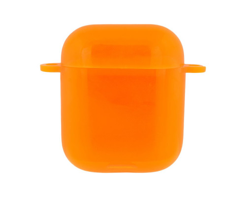 Футляр для навушників AirPods 1/2 Neon Color Колір 6, Orange 2020000239543