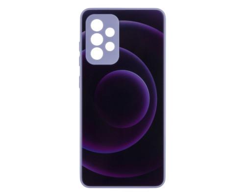 Чохол Glass TPU Prism Circles for Samsung Galaxy A52 4G Колір 6, Black-Purple