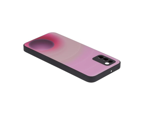 Чохол Glass TPU Prism Circles for Samsung Galaxy A03s Колір 1, Orange-Yellow