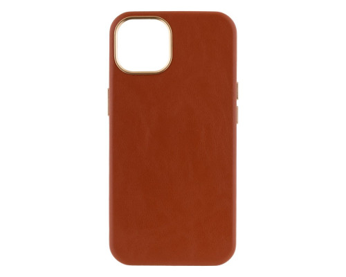 Чохол Leather Case Gold Buttons для iPhone 13 Колір 2, Brown 2020000262787