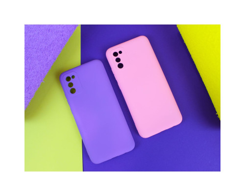 Чохол Full Case No Logo with frame для Samsung A02s (A025) Колір 38, Shiny Pink