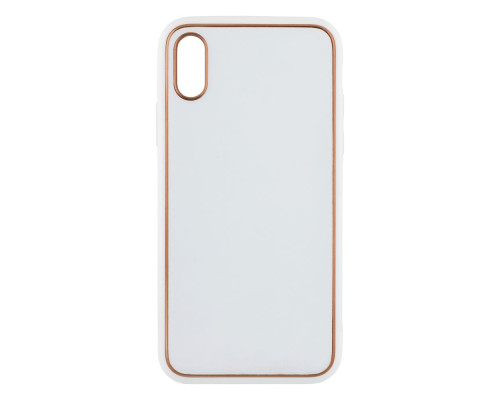 Чохол Leather Gold with Frame without Logo для iPhone X/Xs Колір 13, White 2020000264958