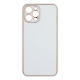 Чохол Leather Gold with Frame without Logo для iPhone 12 Pro Max Колір 12, Peach