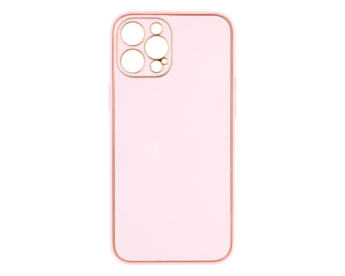 Чохол Leather Gold with Frame without Logo для iPhone 12 Pro Max Колір 12, Peach