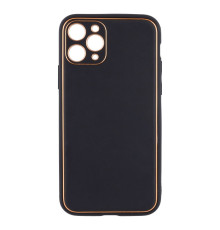 Чохол Leather Gold with Frame without Logo для iPhone 11 Pro Колір 15, Lilac