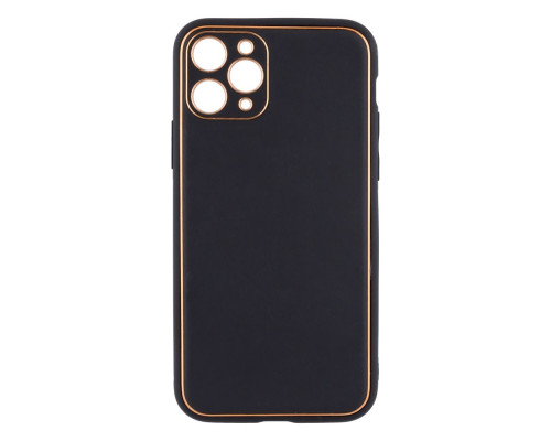 Чохол Leather Gold with Frame without Logo для iPhone 11 Pro Колір 15, Lilac