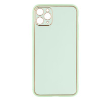 Чохол Leather Gold with Frame without Logo для iPhone 11 Pro Max Колір 6, Mint 2020000264163