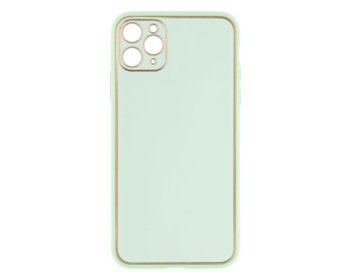 Чохол Leather Gold with Frame without Logo для iPhone 11 Pro Max Колір 6, Mint 2020000264163