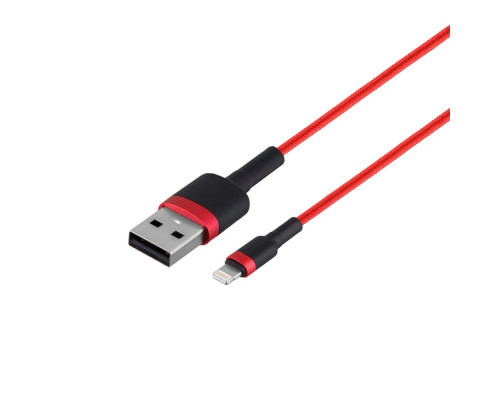 Кабель USB Baseus USB to Lightning 2.4A CALKLF-B Колір Чорно-Червоний, 19 6953156274983