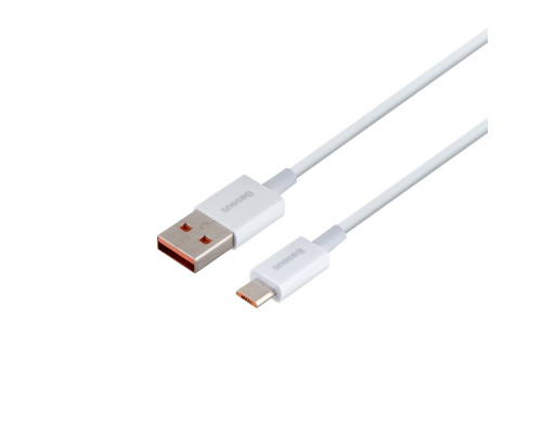 Кабель USB Baseus USB to Micro 2A CAMYS Колір Бiлий, 02 6953156208490