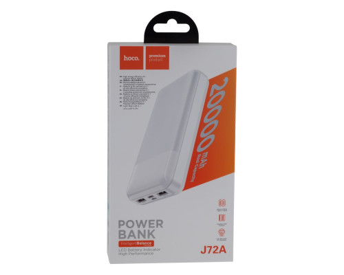 Універсальна Мобільна Батарея Power Bank Hoco J72A Easy travel 20000 mAh Колір Білий