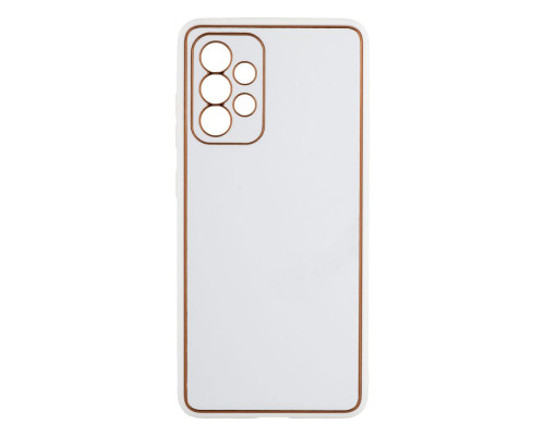 Чохол Leather Gold with Frame without Logo для Samsung A52 4G Колір 7, Mint