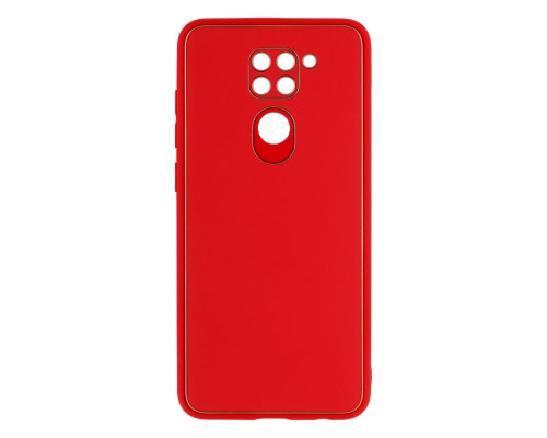 Чохол Leather Gold with Frame without Logo для Xiaomi Redmi Note 9 Колір 1, Red