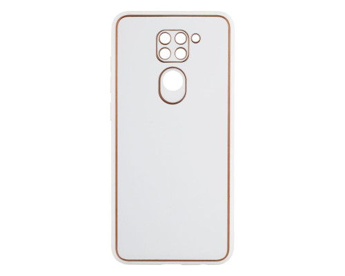 Чохол Leather Gold with Frame without Logo для Xiaomi Redmi Note 9 Колір 1, Red