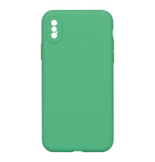 Чохол Silicone Case Full Camera no logo для iPhone X/Xs Колір 47, Spearmint 2020000293552