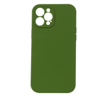 Чохол Silicone Case Full Camera no logo для iPhone 12 Pro Max Колір 45, Army green 2020000292678