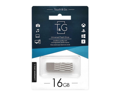 USB флеш-накопичувач T&G 16gb Metal 103 Колір Сталевий