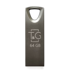 USB флеш-накопичувач T&G 64gb Metal 117 Колір Чёрный 4711472584542