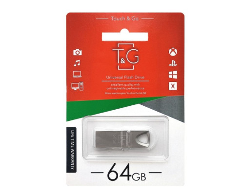 USB флеш-накопичувач T&G 64gb Metal 117 Колір Чёрный
