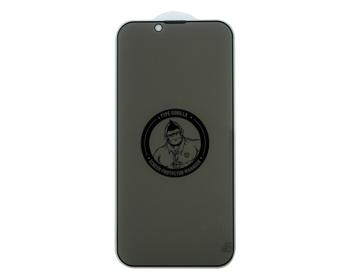 Захисне скло Type Gorilla 0.33мм 2.5D HD Anti-Peep NPT14 для iPhone 13 Pro Max/14 Plus Колір Чорний