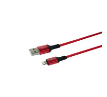 Кабель USB Borofone BX83 Silicone Lightning 2.4A Колір Червоний 6974443386370