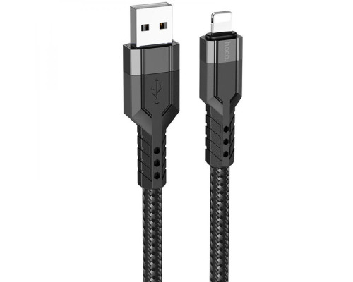 Кабель USB Hoco U110 Lightning 1.2m Колір Чорний