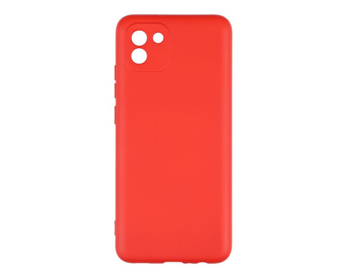 Чохол Full Case TPU+Silicone Touch No Logo для Samsung A03 4G Колір 14, Червоний 2020000327059