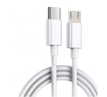 Кабель USB Type-C to Micro QC/Data Тех.пак. 1m Колір Бiлий 2020000340683