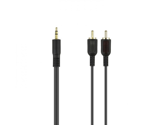 Кабель Аудiо Borofone BL11 3.5mm to double RCA 1,5M Колір Чорний 6974443382204