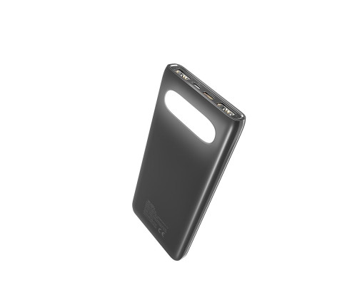 Універсальна Мобільна Батарея Power Bank Ridea RP-D10L Phoenix10 10W digital display + lamp 10000 mAh Колір Чорний 6902013340453