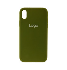 Чохол Silicone Case Full Size (AA) для iPhone Xr Колір 45.Army green 2020000227410