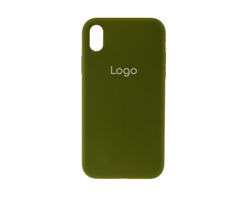 Чохол Silicone Case Full Size (AA) для iPhone Xr Колір 45.Army green 2020000227410