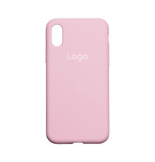 Чохол Silicone Case Full Size (AA) для iPhone X/Xs Колір 06.Light pink 2020000149293