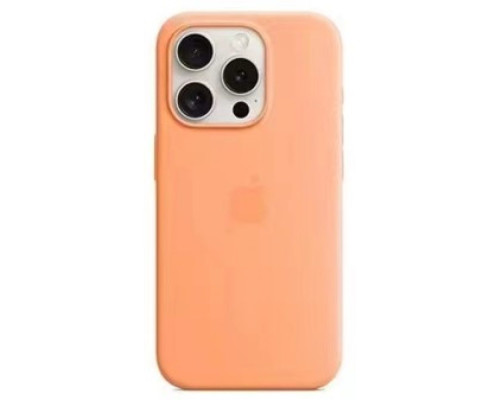 Чохол Silicone Case with MagSafe для iPhone 15 Pro Max Колір 01.Black