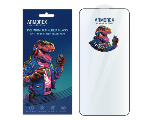 Захисне скло ARMOREX SE 5D Hi-Alumin Antistatic для iPhone 14 PRO MAX Колір Black