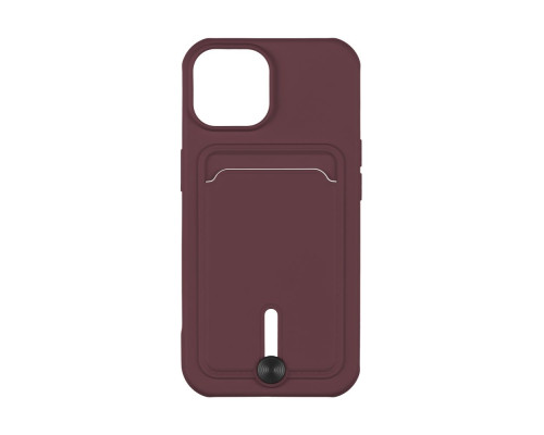 Чохол TPU Colorfull Pocket Card для iPhone 15 Колір 42.Maroon 2020000358589