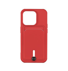 Чохол TPU Colorfull Pocket Card для iPhone 15 Pro Колір 14.Red 2020000358558