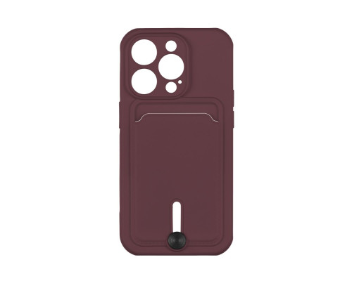 Чохол TPU Colorfull Pocket Card для iPhone 13 Pro Колір 42.Maroon