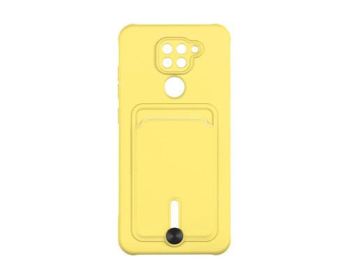 Чохол TPU Colorfull Pocket Card для Xiaomi Redmi Note 9 / Redmi 10X Колір 04.Yellow 2020000357100