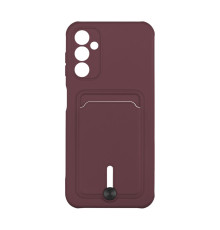 Чохол TPU Colorfull Pocket Card для Samsung Galaxy A14 4G/5G Колір 42.Maroon 2020000358268