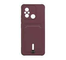 Чохол TPU Colorfull Pocket Card для Xiaomi Redmi 12C Колір 42.Maroon 2020000357865