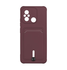 Чохол TPU Colorfull Pocket Card для Xiaomi Redmi 12C Колір 42.Maroon 2020000357865