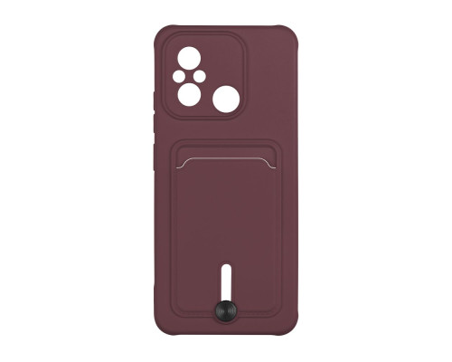 Чохол TPU Colorfull Pocket Card для Xiaomi Redmi 12C Колір 42.Maroon 2020000357865