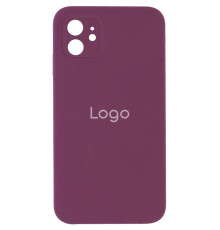 Чохол Silicone Case Square Full Camera для iPhone 11 Колір 42.Maroon 2020000281849